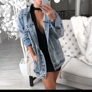 Neverless oversized denim jacket